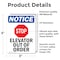 Signmission Elevator Out Of Order Sign With Symbol, 3.5 in W x Rectangle, Vinyl Decal OS-2PACK-NS-D-35-V-11737 - alternate 4